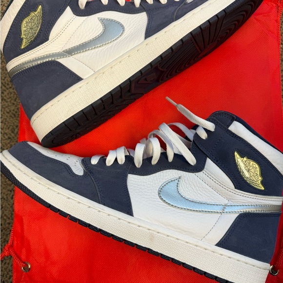 Jordan 1 Retro High CO.JP Midnight Navy White and Light Blue
